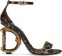 Dolce & Gabbana 105mm sculpted-heel sandals Brown - Thumbnail 1