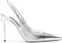 Dolce & Gabbana 120mm metallic snakeskin pumps Silver - Thumbnail 1