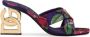 Dolce & Gabbana 3.5-heel floral-jacquard mules Purple - Thumbnail 1