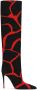 Dolce & Gabbana abstract-print knee-length boots Red - Thumbnail 1