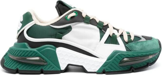 Dolce & Gabbana Airmaster contrasting-panel sneakers Green
