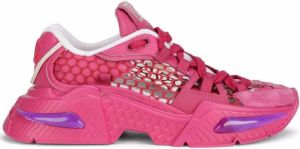 Dolce & Gabbana Airmaster mesh-panelled sneakers Pink