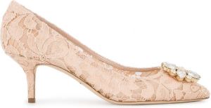 Dolce & Gabbana Bellucci Taormina lace pumps Neutrals