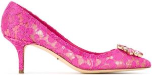 Dolce & Gabbana Bellucci Taormina lace pumps Pink