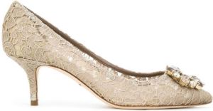 Dolce & Gabbana Belluci Taormina lace pumps Neutrals