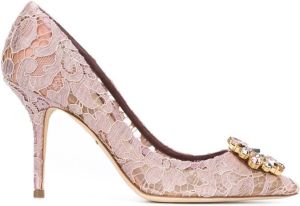 Dolce & Gabbana Belluci Taormina lace pumps Pink