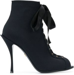 Dolce & Gabbana Bette open toe booties Black