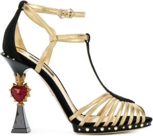 Dolce & Gabbana Bette sculpted heel sandals Black