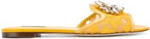 Dolce & Gabbana Bianca flat sandals Yellow