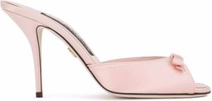 Dolce & Gabbana bow-embellished mules Pink