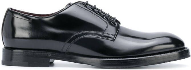 Dolce & Gabbana brushed leather derby shoes Black