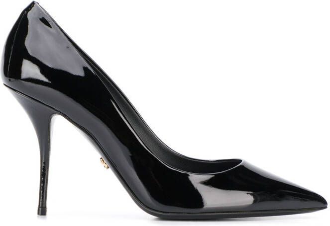 Dolce & Gabbana Cardinale polished leather pumps Black