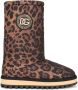 Dolce & Gabbana City leopard-print boots Brown - Thumbnail 1