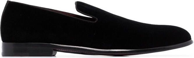 Dolce & Gabbana classic velvet slippers Black