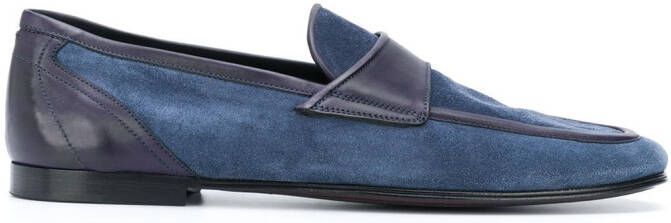 Dolce & Gabbana colour block loafers Blue