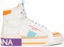 Dolce & Gabbana colour-block panelled high-top sneakers White - Thumbnail 1