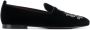 Dolce & Gabbana crest bead embroidered loafers Black - Thumbnail 1