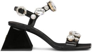 Dolce & Gabbana crystal-embellished open-toe sandals Black