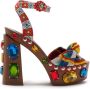 Dolce & Gabbana crystal-embellished platform sandals Yellow - Thumbnail 1