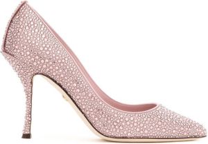 Dolce & Gabbana crystal embellished pumps Pink