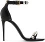 Dolce & Gabbana 105mm rhinestone-embellished leather sandals Black - Thumbnail 1