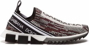 Dolce & Gabbana crystal-embellished slip-on sneakers Black