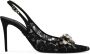 Dolce & Gabbana crystal lace slingback pumps Black - Thumbnail 1