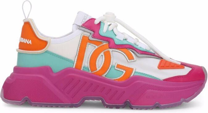 Dolce & Gabbana Daymaster low-top chunky sole sneakers Pink