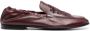 Dolce & Gabbana debossed-motif polished-finish loafers Red - Thumbnail 1