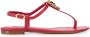 Dolce & Gabbana Devotion leather thong sandals Red - Thumbnail 1