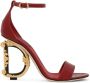 Dolce & Gabbana Baroque DG 105mm leather sandals Red - Thumbnail 1