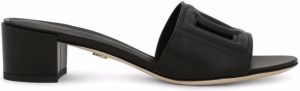 Dolce & Gabbana DG cut-out leather sandals Black