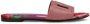 Dolce & Gabbana DG lizard-effect leather slides Pink - Thumbnail 1