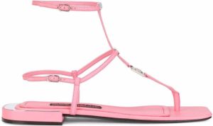 Dolce & Gabbana DG logo gladiator sandals Pink