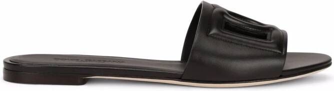Dolce & Gabbana DG Millenials leather sandals Black