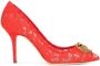 Dolce & Gabbana embellished lace pumps Red - Thumbnail 1