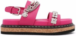 Dolce & Gabbana embellished strap sandals Pink
