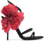 Dolce & Gabbana floral-appliqué sandals Black - Thumbnail 1
