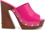 Dolce & Gabbana high-shine clog 130mm mules Pink - Thumbnail 1