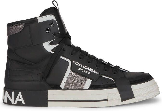 Dolce & Gabbana high-top lace-up sneakers Black