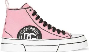 Dolce & Gabbana high-top marker trim sneakers Pink