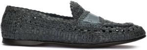 Dolce & Gabbana interwoven Persia slippers Blue
