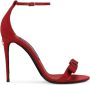 Dolce & Gabbana Keira 105mm bow-detail satin sandals Red - Thumbnail 1