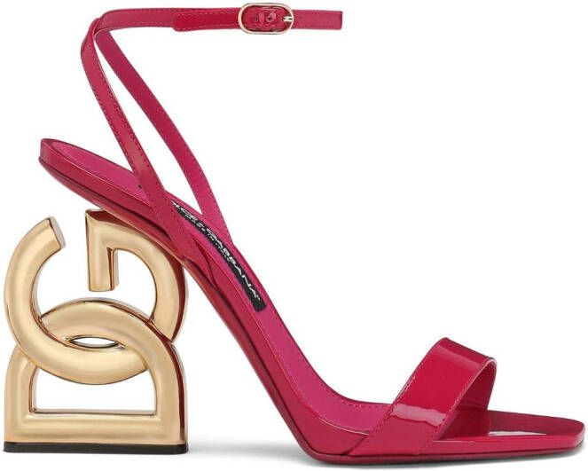 Dolce & Gabbana Keira 105mm DG-heel sandals Red