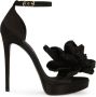 Dolce & Gabbana Keira 105mm floral-appliqué sandals Black - Thumbnail 1