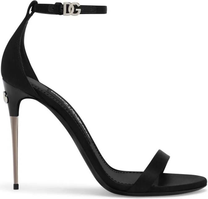 Dolce & Gabbana Keira 105mm leather sandals Black
