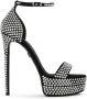 Dolce & Gabbana 145mm rhinestone-embellished platform sandals Black - Thumbnail 1