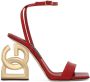 Dolce & Gabbana 3.5 105mm patent leather sandals Red - Thumbnail 1