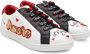 Dolce & Gabbana Kids Amore patch leather sneakers White - Thumbnail 1