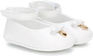 Dolce & Gabbana Kids bow and heart pre-walkers White